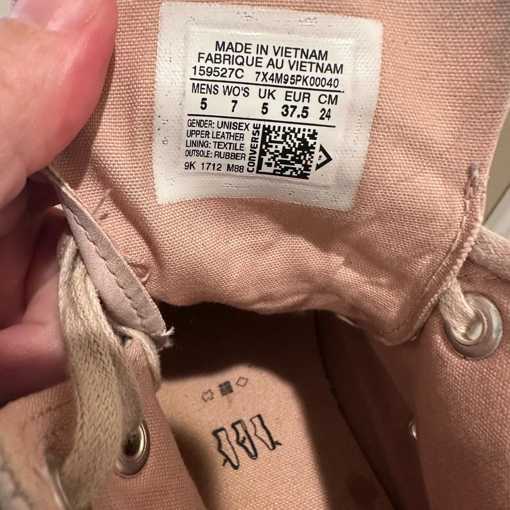 Converse Women's Light Pink Two Tone High-Top Sneakers Special Edition